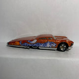 Orange Slikt Back Leopard Pnather Hot Wheels Diecast Car