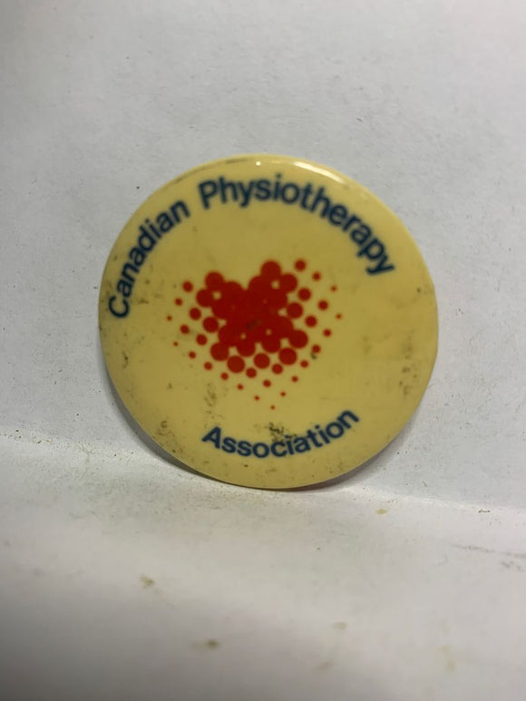 Canadian Physiotherapy Association Logo  Button Pinback