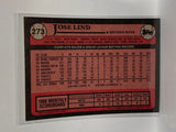 # 273 Jose Lind  Pittsburgh Pirates 1989 Topps Baseball Cards