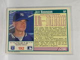 # 192 Jeff Robinson  New York Yankees 1991 Score Baseball Cards