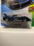 Blue McLaren Senna HW Exotics FYB46 D7C3 2017 Long Card Hot Wheels Diecast Car