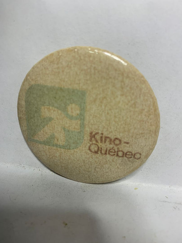 Kina-Quebec Logo Ad  Button Pinback