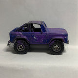 Purple Blue  1972 Ford Bronco 4x4 MB720 1/57 2006 Matchbox SUV Diecast Car