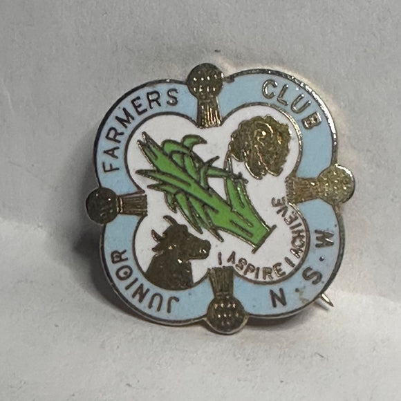 Junior Farmers Club N.S.W. Symbols Logo  Lapel Pin