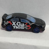 Black X Games 2008 Lancer Evolution L9938 Hot Wheels Diecast Car