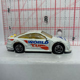 White World Cup France 98 Opel Calibra V6 1/60 Matchbox Diecast Car