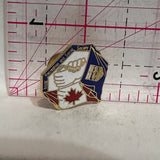 Anzoc Recreation and Social Society Canada Alberta Freindship Flags  Lapel Pin