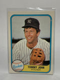 # 81 Tommy John  New York Yankees 1981 Fleer Baseball Cards