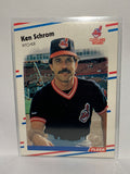 # 614 Ken Schron  Cleveland Indians 1988 Fleer Baseball Cards