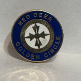 Red Deer Golden Circle Logo  Lapel Pin