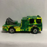 Yellow Dennis Sabre Fire Engine Truck 2002 1/96 Painted Matchbox Emergency Diecast Car