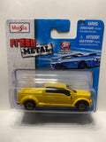 Yellow Ford Mighty F-350 Pick Up Truck Fresh Metal 2017 Short Card Maisto Diecast Car