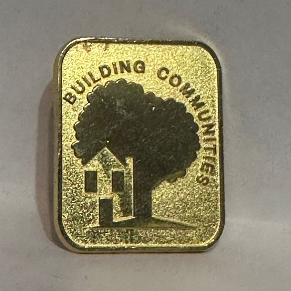 Building Communities Logo  Lapel Pin