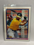 # 231 Harold Baines  Oakland Athletics 1991 Bowman Baseball card