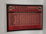# 266 Luis Aquino  Kansas City Royals 1989 Topps Baseball Cards
