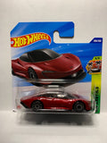 Red Mclanren Speedtail HW Exotics JBB28 N521 2924 Short Card Hot Wheels Diecast Car