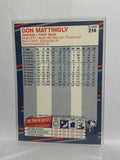 # 214 Don Mattingly  New York Yankees 1988 Fleer Baseball Cards