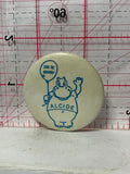 Aleide Zoo de Grandy Hippotamus Mascot  Button Pinback