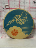 CBC a Tire Daile Clouds Sky  Button Pinback