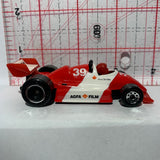 Red White F1 Racer Agfa Film Ross Bentley 1/55 1984 Matchbox Diecast Car
