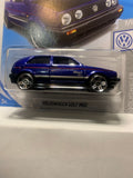 Blue Volkswagen Golf MK2 Volkswagen FYF76 D7C3 2017 Long Card Hot Wheels Diecast Car