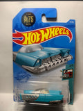 Blue Mattel Dream Mobile Tooned GRX98 M7C5 2020 Long Card Hot Wheels Diecast Car
