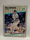 # 199 Bill Wegman  Milwaukee Brewers 1989 Fleer Baseball card
