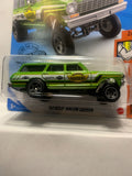 Green '64 Nova Wagon Gasser Muscle Mania GHF17 M7C6 2018 Long Card Hot Wheels Diecast Car
