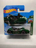 Green Deora III HW Getaways GTC37 M521 2018 Short Card Hot Wheels Diecast Car