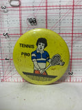 Tennis Pro Drawing  Button Pinback