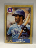 # 711 Ken Griffey  Atlanta Braves 1987 Topps Baseball Cards