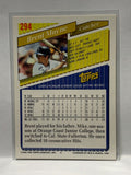 # 294 Brent Mayne  Kansas City Royals 1993 Topps Baseball card