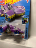Purple Knight Draggin Street Beasts GHG04 M7C6 2018 Long Card Hot Wheels Diecast Car