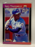 # 498 Gary Thurman Jr  Kansas City Royals 1989 Donruss Baseball card