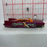 Purple Guitar Wars Custom Cadillac '59 Crank Itz Hot Wheels Diecast Car