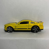 Yellow '10 Ford Shelby GT500 HW New Models Hot Wheels Diecast Car