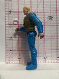 Military Soldier Blue Uniform Action Figure Toy