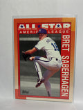 # 393 Bret Saberhagen All Star Kansas City Royals 1990 Topps Baseball Cards