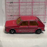 Red Volkswagen VW Golf #210 1/60 Majorette Diecast Car