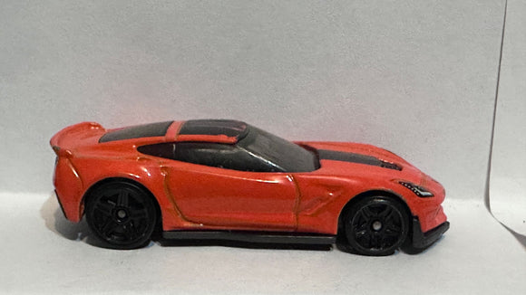 Orange Corvette C7 Z06 DTW79 2016 Hot Wheels Diecast Car