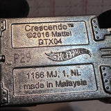 Yellow Crescendo DTX04 2016 Hot Wheels Diecast Car