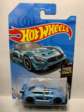 Blue '16 Mercedes-AMG GT3  HW Race Day FYD75 D7C3 2017 Long Card Hot Wheels Diecast Car