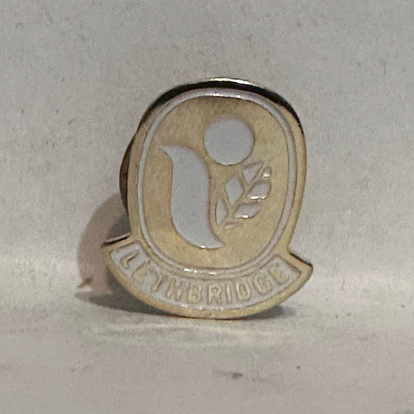 Lethbridge City Logo Alberta  Lapel Pin