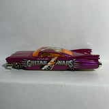 Purple Guitar Wars Custom Cadillac '59 Crank Itz Hot Wheels Diecast Car