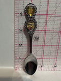 Calgary Alberta Wild Rose Covered Wagon  Alberta Souvenir Spoon