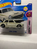 White Lotus Cortina Compact Kings HYW46 N521 G1 2025 Short Card Hot Wheels Diecast Car