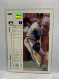 # 560 Bob Kipper  Pittsburgh Pirates 1990 UD Baseball Cards