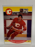 # 424 Roger Johansson  Calgary Flames 90-91 Pro Set Hockey Cards