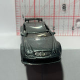 Silver Crushed AMG-Mercedes CLK Hot Wheels Diecast Car