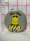 Choo Choo VIA Rail Train  Button Pinback
